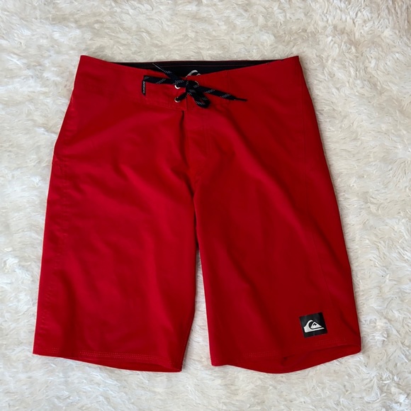 Quicksilver Red Velcro Tie Swimsuit - Picture 2 of 12